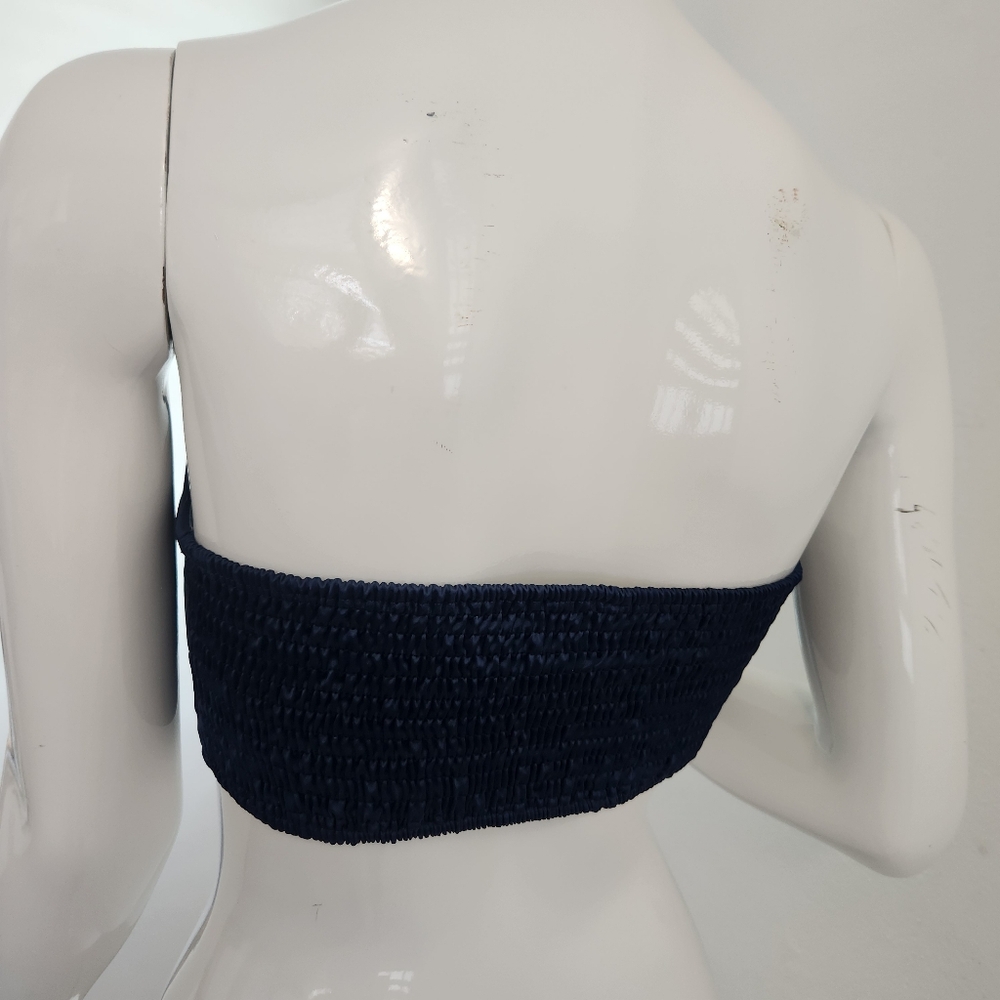 Valija Gitana Midnight Blue Strapless Bandeau Top Size Medium - Picture 5 of 15